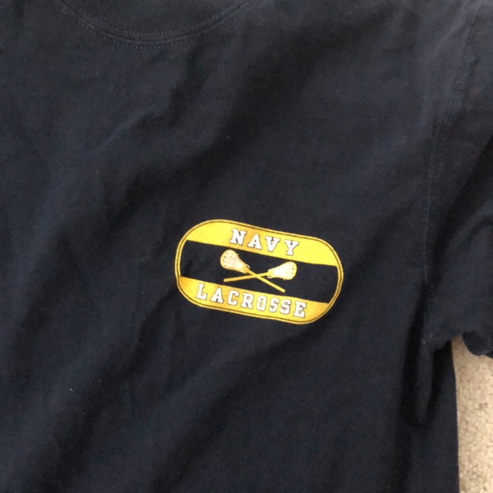 Navy lacrosse tee